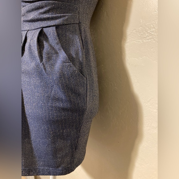 Mystic Party Dress Size Small Steel Blue and Gold - Picture 3 of 8